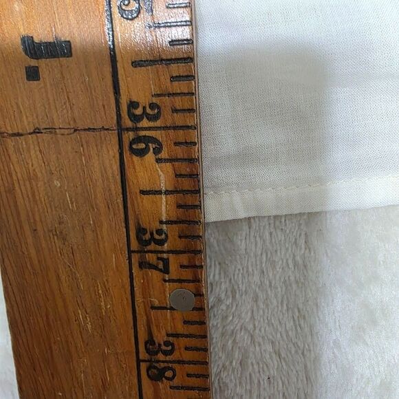 Old Navy 3X Embroidered Mini Swing Dress Creme Black Flutter Boho Pockets Cotton - Picture 9 of 11